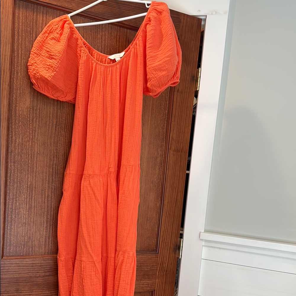 Lilly Pulitzer Maxi Dress Coverup/ color Flamingo feather